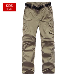 Flygaga спортивные походные брюки для мальчиков, оптовая продажа, высококачественные детские гигроскопические быстросохнущие брюки-трансформеры