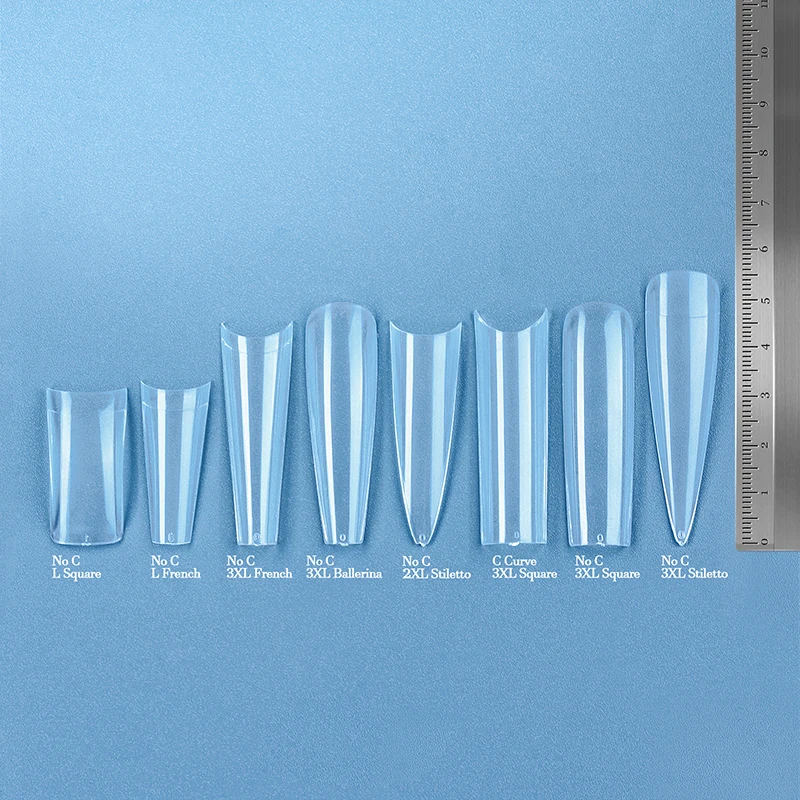 Сверхдлинные конические накладные ногти btatbox Xxxl инструменты для наращивания ногтей прозрачные с полным покрытием