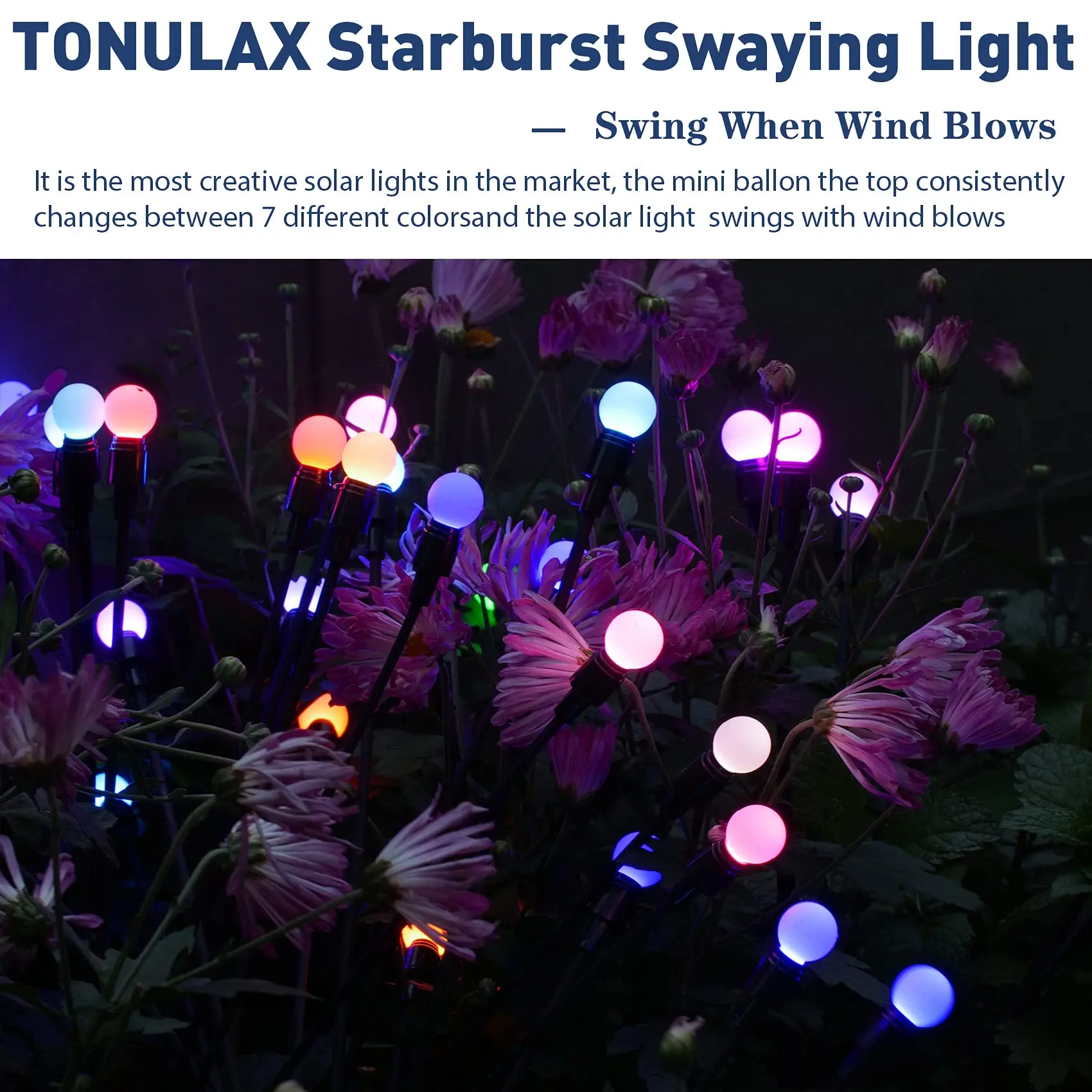 Honey Fly LED Solar Glowworm Light IP65 Waterproof 600mAh Muti-color Solar Firefly Pathway Lawn Lamp for Garden Decor Landscape
