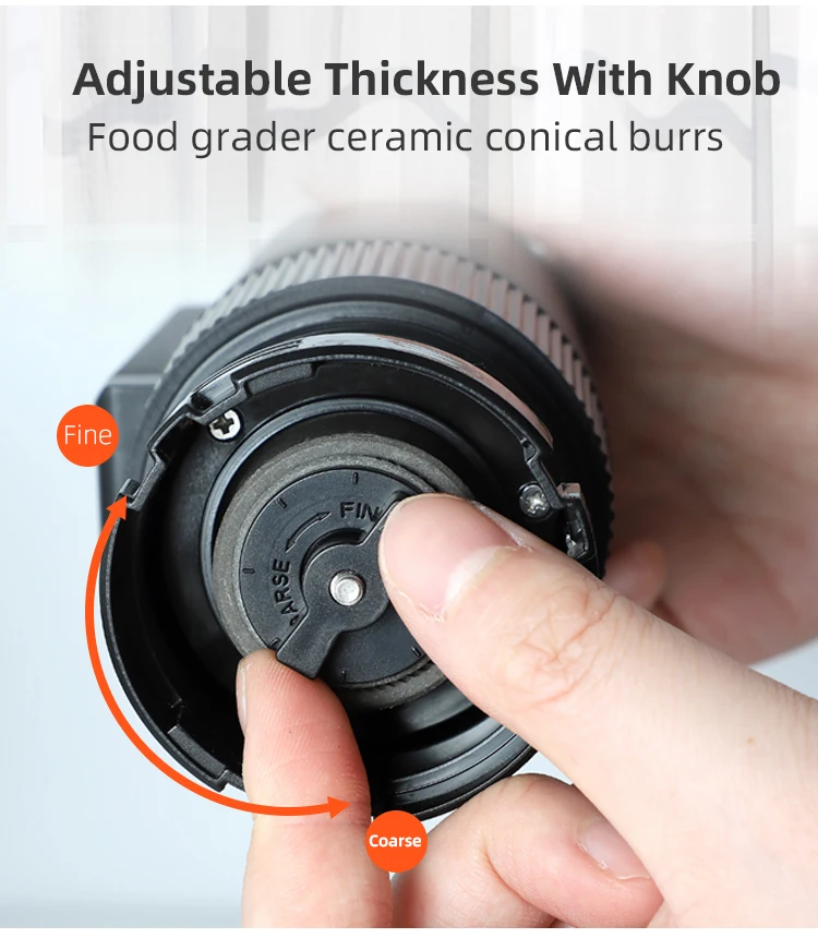 New plastic USB rechargeable electric operated coffee mill, Made in china wholesale electric coffee grinders