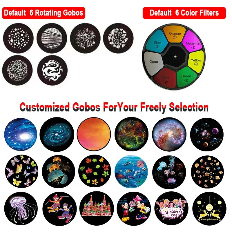 Уличный светодиодный проектор gobo с эффектом водяной волны 300