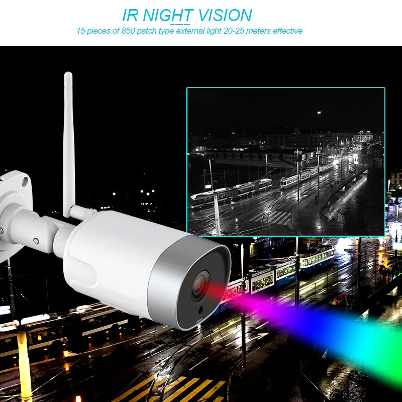 waterproof outdoor network bullet security camera ip 1080p hd cctv camera wifi  wireless cloud storage