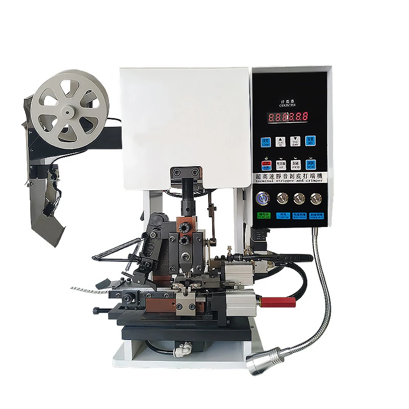 Mute terminal single wire multi-core wire wiring stripping machine with stripping terminal machine