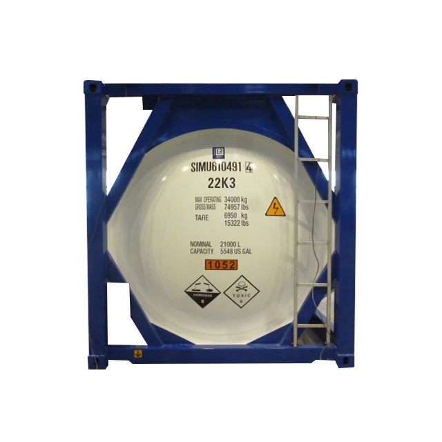 
Customizable Designed Ahf 99.99% Purity In Iso Tank hydrofluoric acid Anhydrous Hydrogen Fluoride Acid 