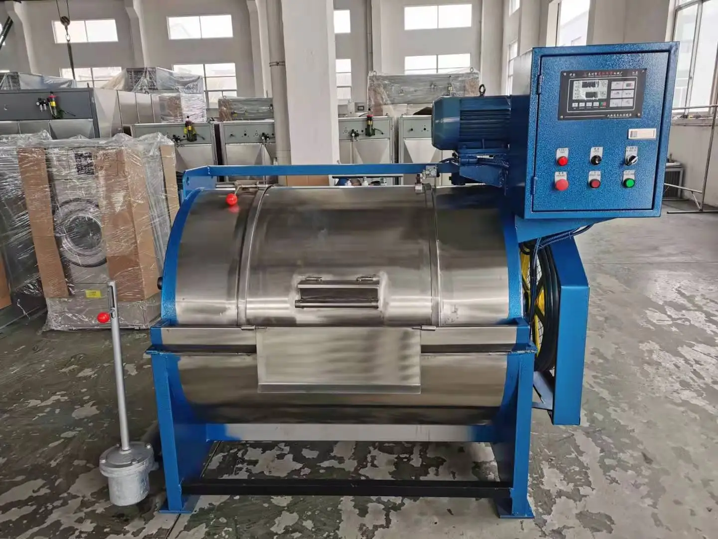 Industrial horizontal type jeans large size washing machines