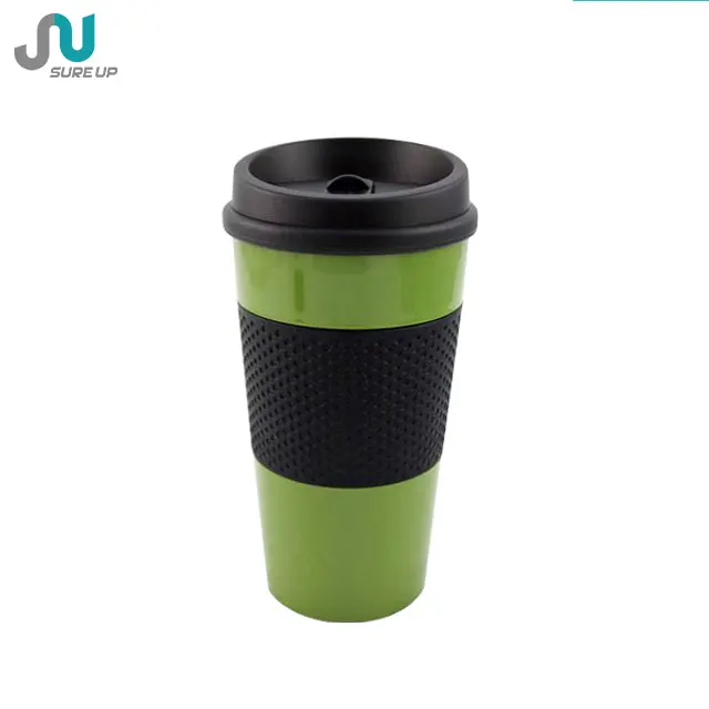 Новые продукты 2020 LFGB материал высокого класса с двойными стенками пластиковый tumblerwith green outlook (MPUL)
