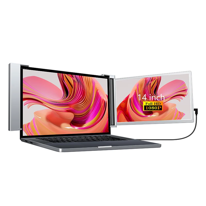 2024 new model cheap price dual monitor with 14 inch for laptop extension screen