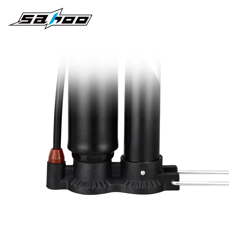 SAHOO portable aluminum alloy bicycle floor type English French American mouth high pressure pump bicycle accessories