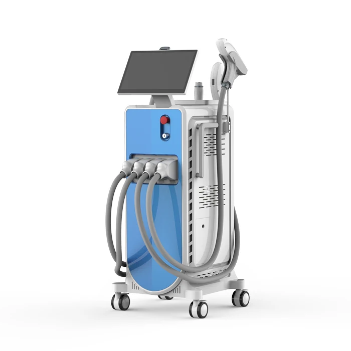 7 in 1 Diode laser ipl elight Super  HR nd yag rf Multifunctional Laser Beauty Machine adss diode laser hair removal