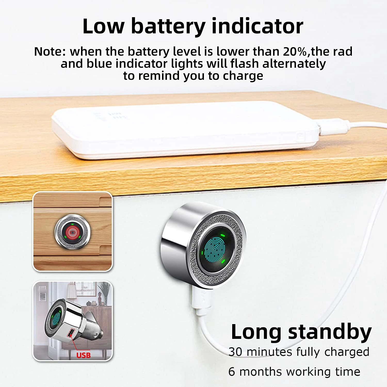 Keyless Furniture Cabinet Hidden Lock Smart Electronic Cupboard File Biometric Fingerprint Cabinet Locks for Safe