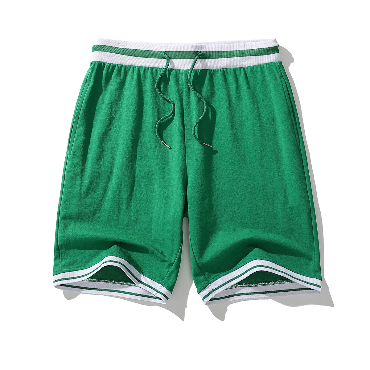 Vintage Stripe 100% Cotton Fashion Colorful Custom Beach Basketball Shorts Mens