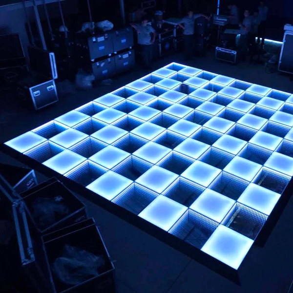 Wireless Tempered Glass RGB Night Club DJ Disco Wedding Lighted Up Dance Floor