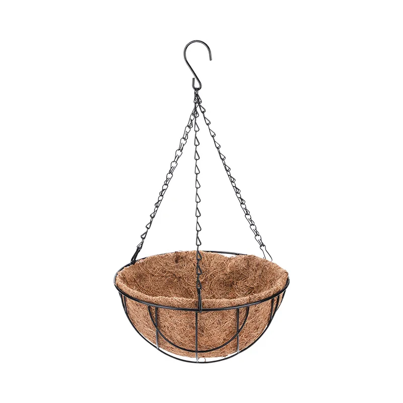 Coco Pots Liner Plant Hang Pot Hanging Planter Box Boho Plants Hanger Jute Wall Herb Woven Coconut Hangers Flower Planters Decor