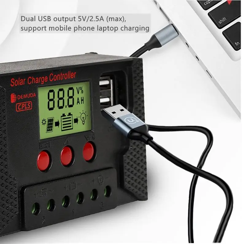 Custom 12v 24v 10a 20a 30a 40a 50a 60a Charger Pump Controllers Manual Pwm Solar Panel Charge Controller For PV Module System