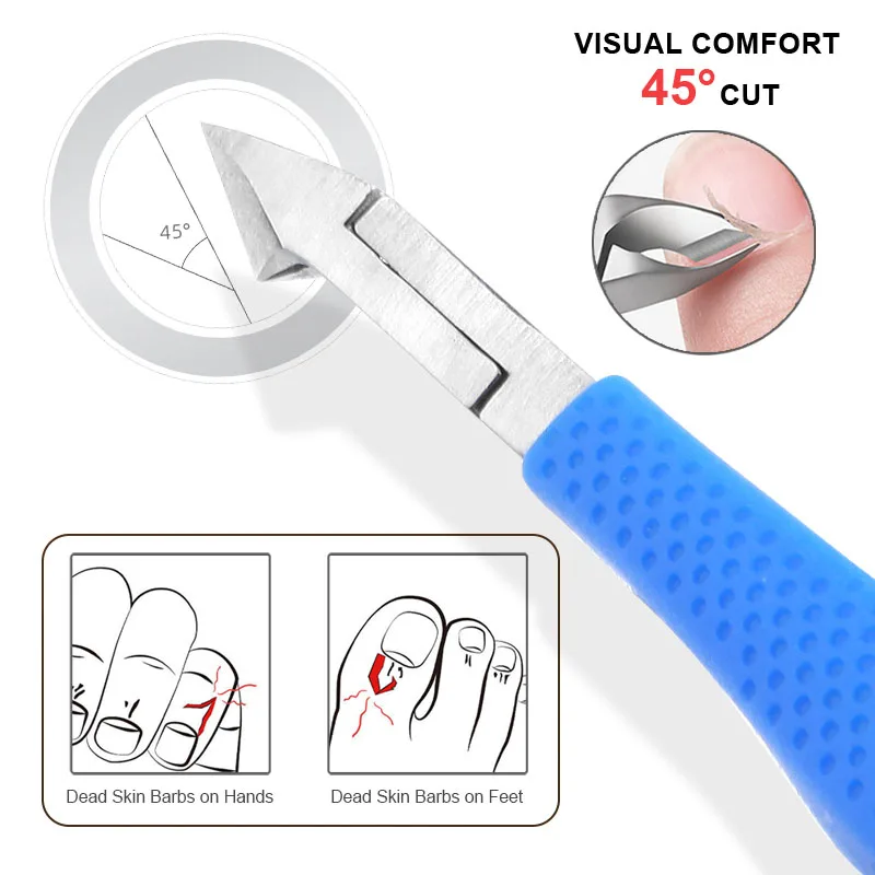 Wholesale Nail Art Tool Manicure Pedicure Cuticle Nipper Stainless Steel Heavy Duty Ingrown Toenails Clipper Trimmer for Men