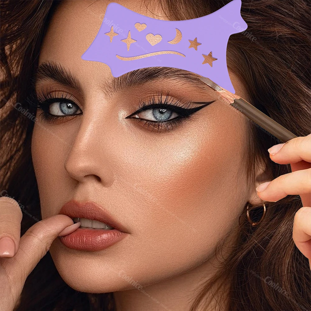 Wholesale  Eye Makeup Auxiliary Cosmetic Silicone Eye Makeup Tool 5 In 1 Make-up Helper Eyebrow Tattoo