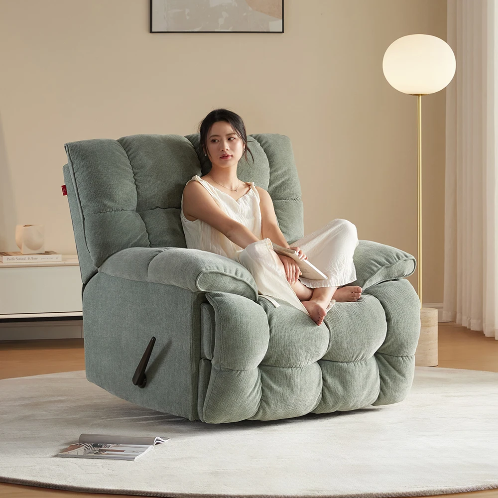 Sans Factory Customized Fabric Swivel Chair Recliner Relaxing Individual Armchair
