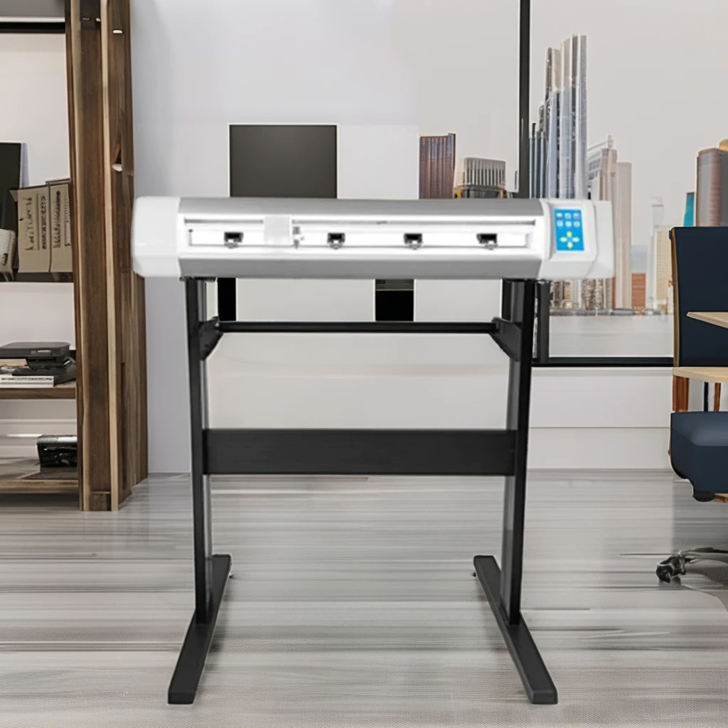 Bascocut Automatic Contour Cutting Vinyl Printer with CCD Camera Stepper Motor Driver and Signmaster Software Graph Plotter