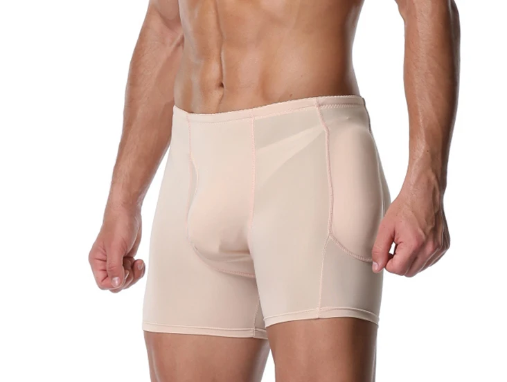 Мужское Корректирующее белье, мягкие трусы с подкладкой для подтяжки ягодиц, мужское нижнее белье