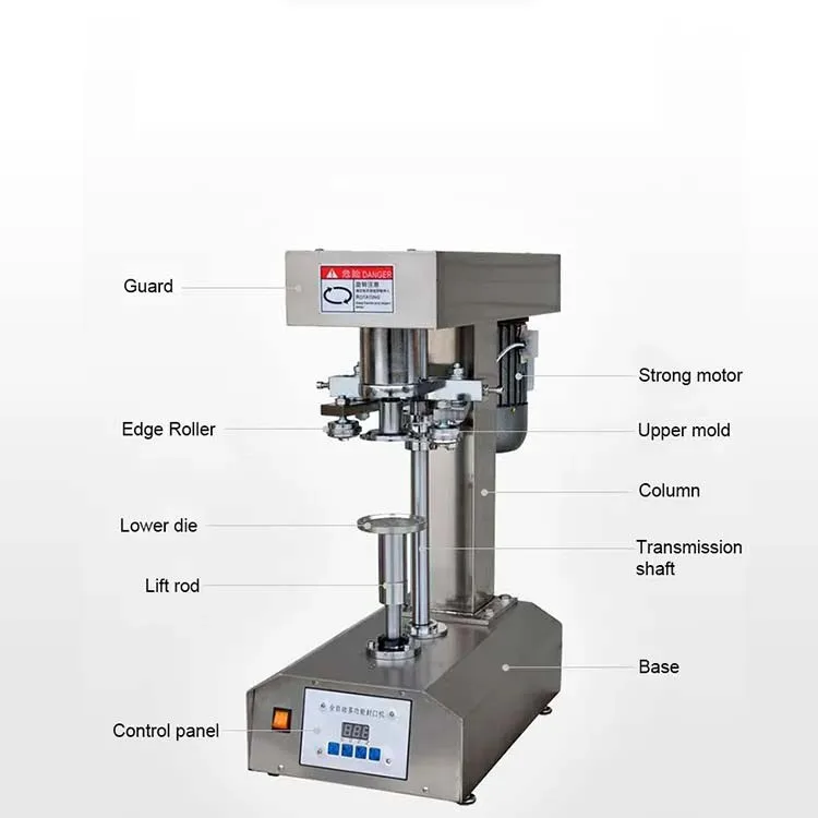 Food Beverage Jar Tin Can Seamer Automatic Sealing Machine Canning Sealer Sealing Machine Auto Electric Sealing Machine