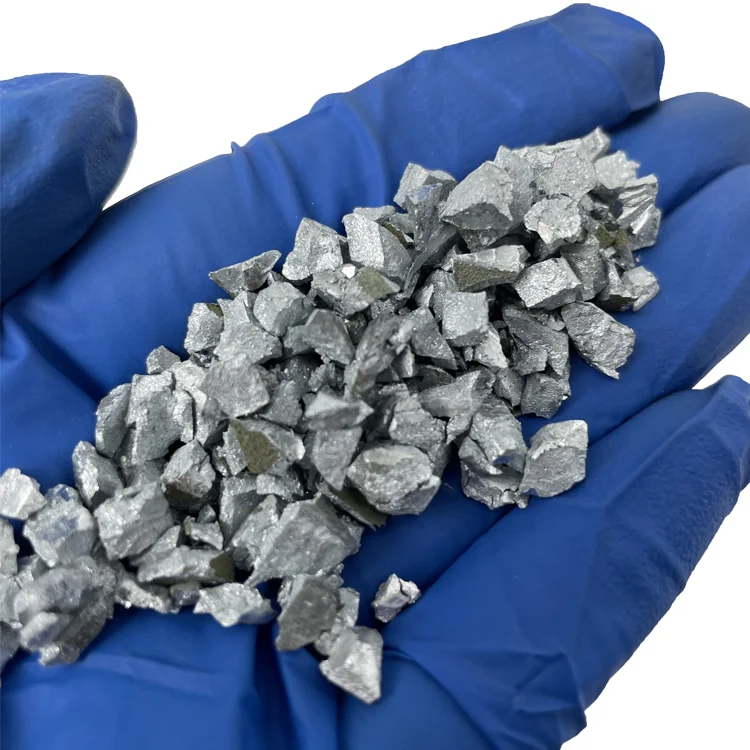 Top 99.99% Zinc Gallium Alloy Granules Customize ZnGa50at% 1-6mm ZnGa Alloy Pellets Pieces