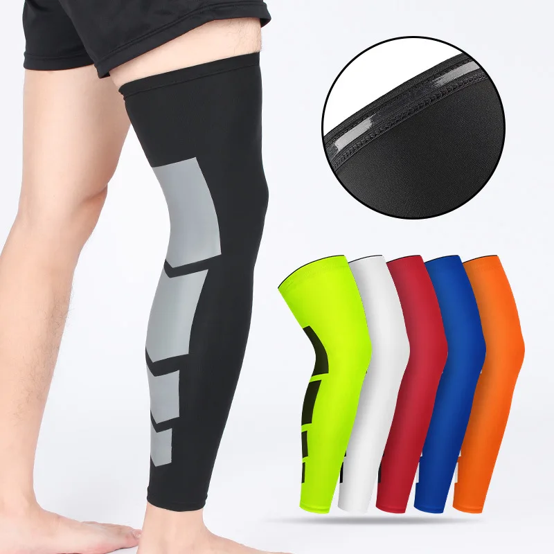 Breathable Elastic Leg Compression Sleeves Knee Sleeves for Basketball Football