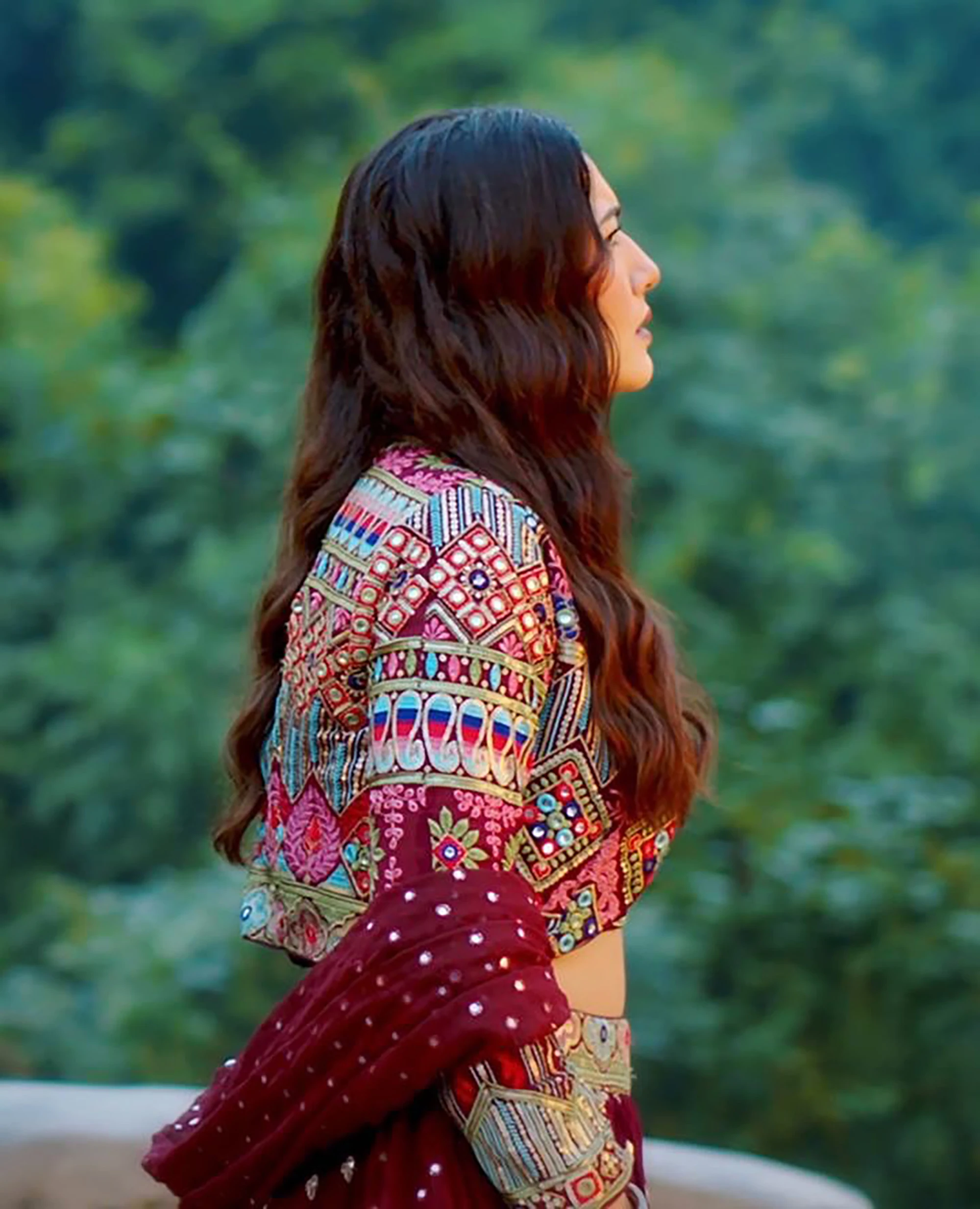 Readymade Indian Fox Georgette Embroidery Sequence Work And Printed Lehnga Choli With Dupatta, Party Wear Beautiful Dress