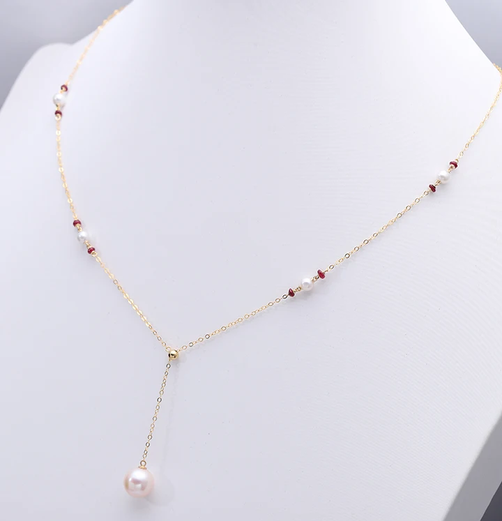 fashion pearl necklace jewelry18k gold jewelryfreshwater pearl necklace