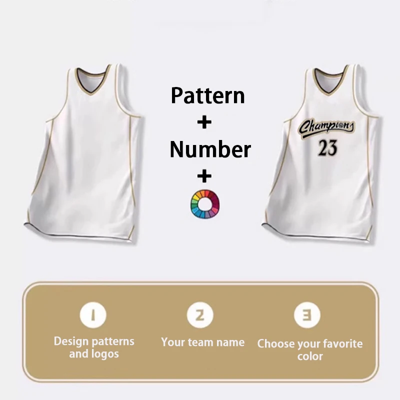 Custom Logo Basketball Sportswear Suit Made from Polyester Fiber for Outdoor Sports