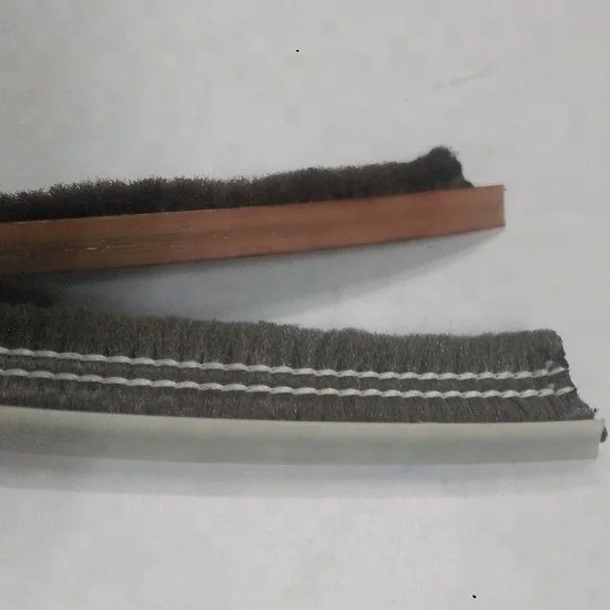 Plastic hinges pile weather metal window accessories soundproof door frame PP self-adhesive sealing brush strip