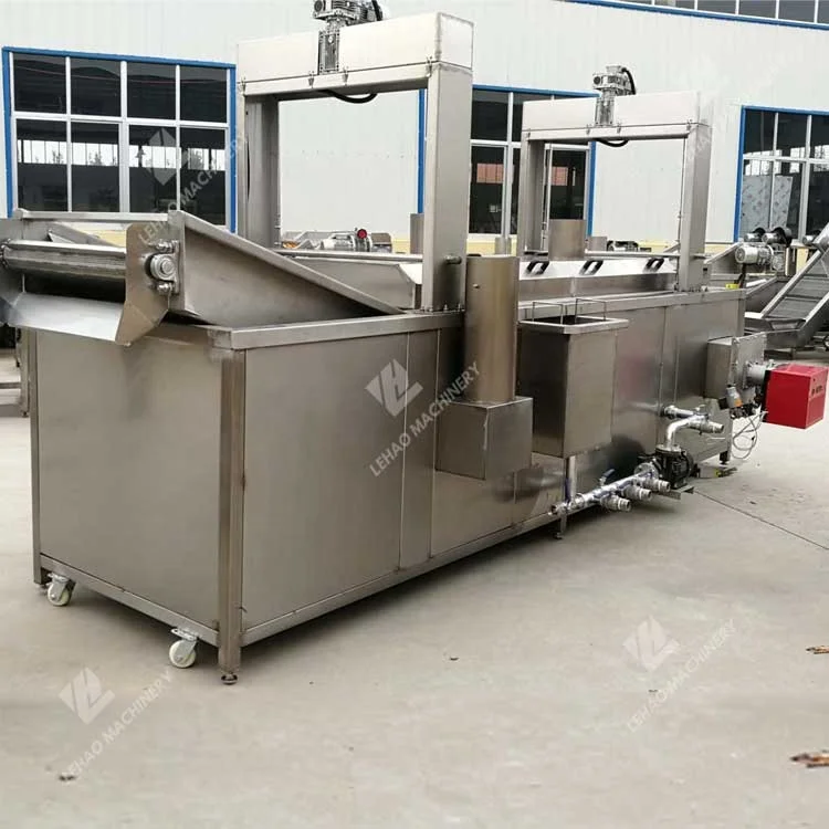 Lehao electric heating oil filtering system continuous frying coated peanut machine