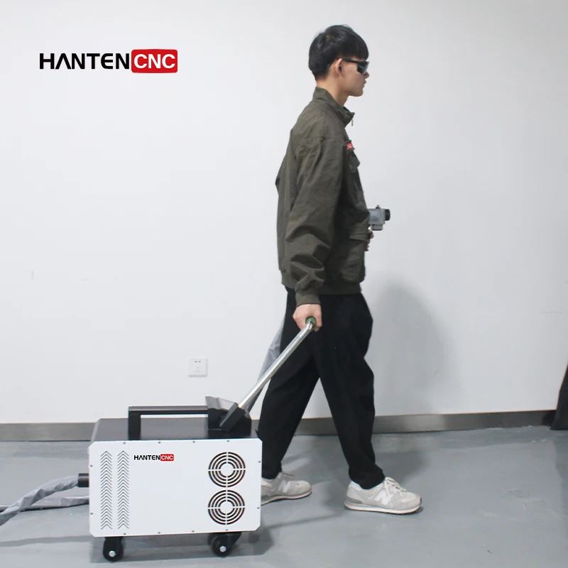 100W 200W 300W Pulsed Air-Cooled Laser Cleaning Machine - Precision Surface Cleaner for Industrial Use