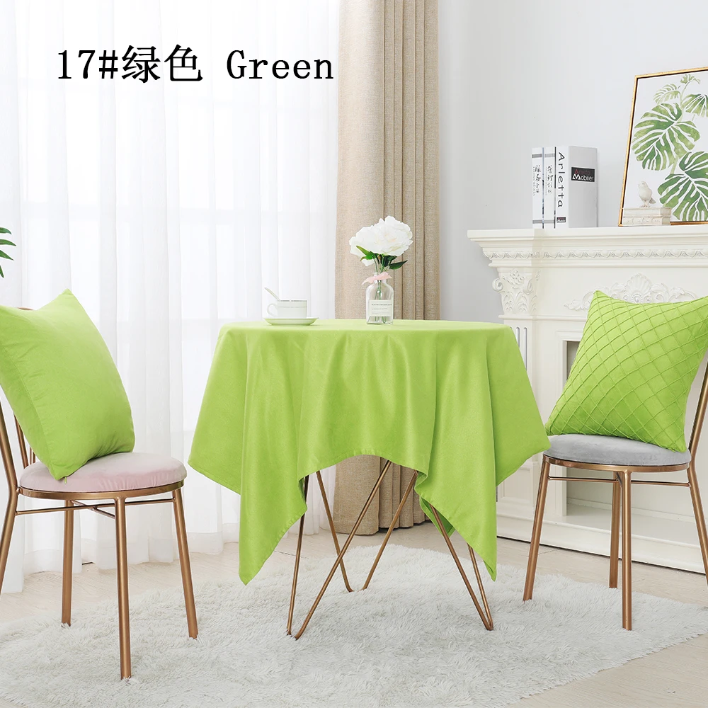 High quality 100% polyester table cloth dyed 120 square round woven tablecloth for home,restaurant