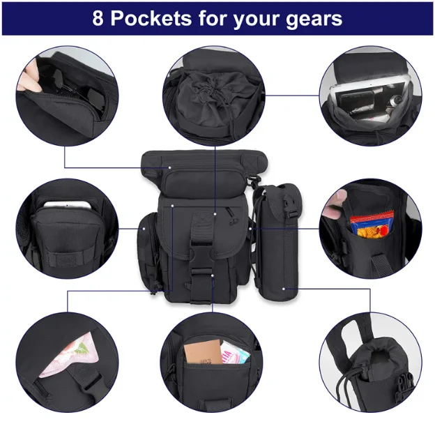 Fashion Belt Bag Waist Bag Phone Pocket Drop Leg Fanny Pack Leg Pouch Waterproof Waist Thing Hip Bag