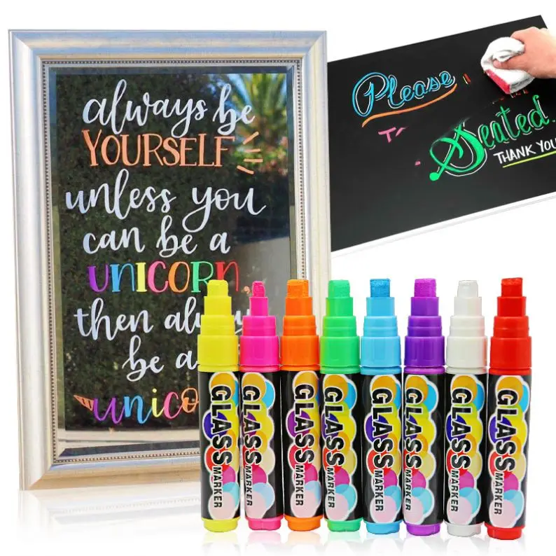 China manufacture 8mm Christmas marcadores para globo decoration plumones de tiza liquida window liquid chalk marker