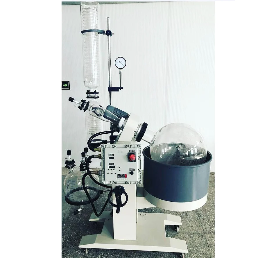 Solvent Recovery Device 20L GG17 Dual Condenser Rotovap Glassware Laboratory 20 Liter Rotovap 20L Chiller