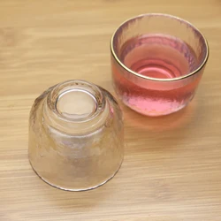 Phnom Penh Hammer Pattern Transparent Glass Household Cup Set Coffee Cup Tea Cups