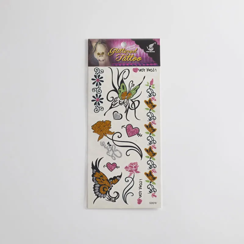 OEM Customized Tattoo Stickers For Bubble Gum Snacks Packing Available
