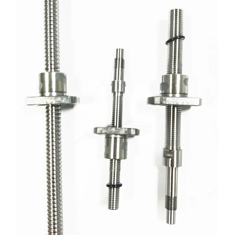 Flange Single nut chrome steel  Rolled Ball Screw 0602 precision C3 C5 C7 C10 CNC machine