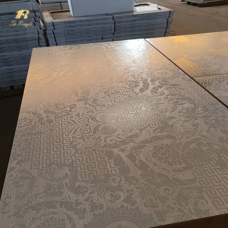 60x120 Springletile matte wood look porcelain tile white textured 3d wall decoration foshan home porcelain floor tiles designs