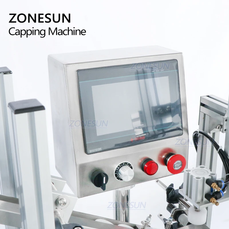  ZONESUN ZS-XG16V крышка насоса Полноавтоматическая Pet пластиковая бутылка укупорочные машины с крышкой Вибрационный