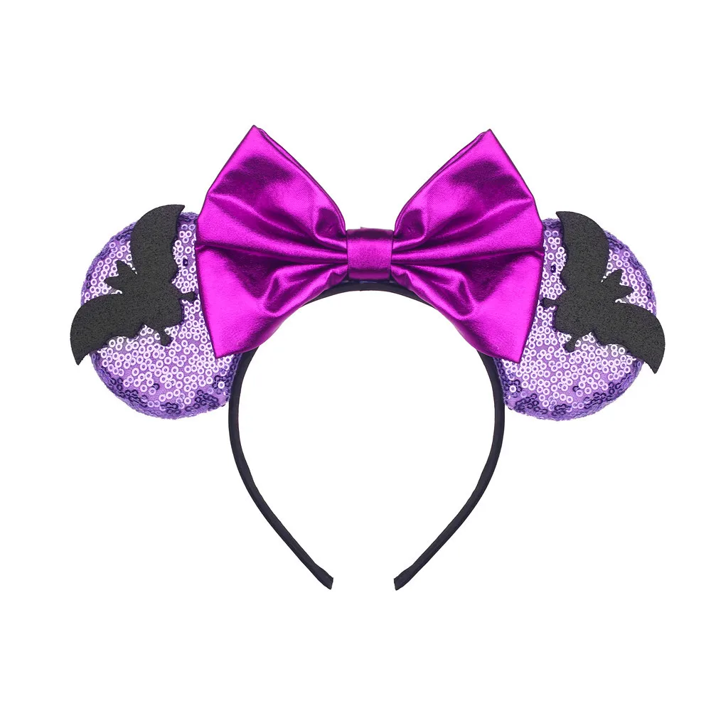 Wholesale Halloween Headbands Mouse Ears Headband Sequin Bow Headband Girls Bat Halloween Decoration Hair Accessories For Women