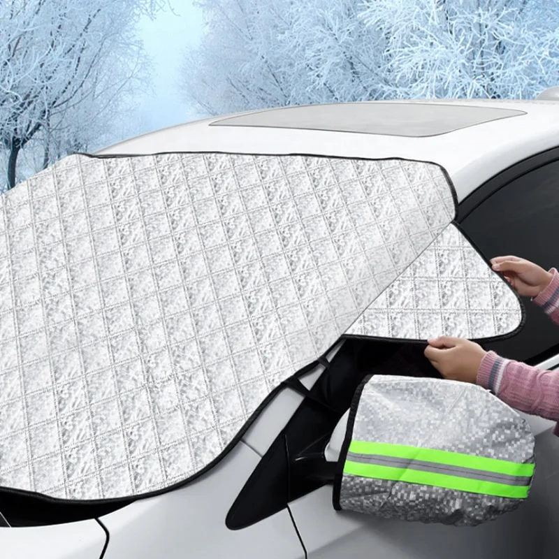 Green reflective bar antifreezing  frostproof waterproof snowproof car front windshield sunshade snow cover