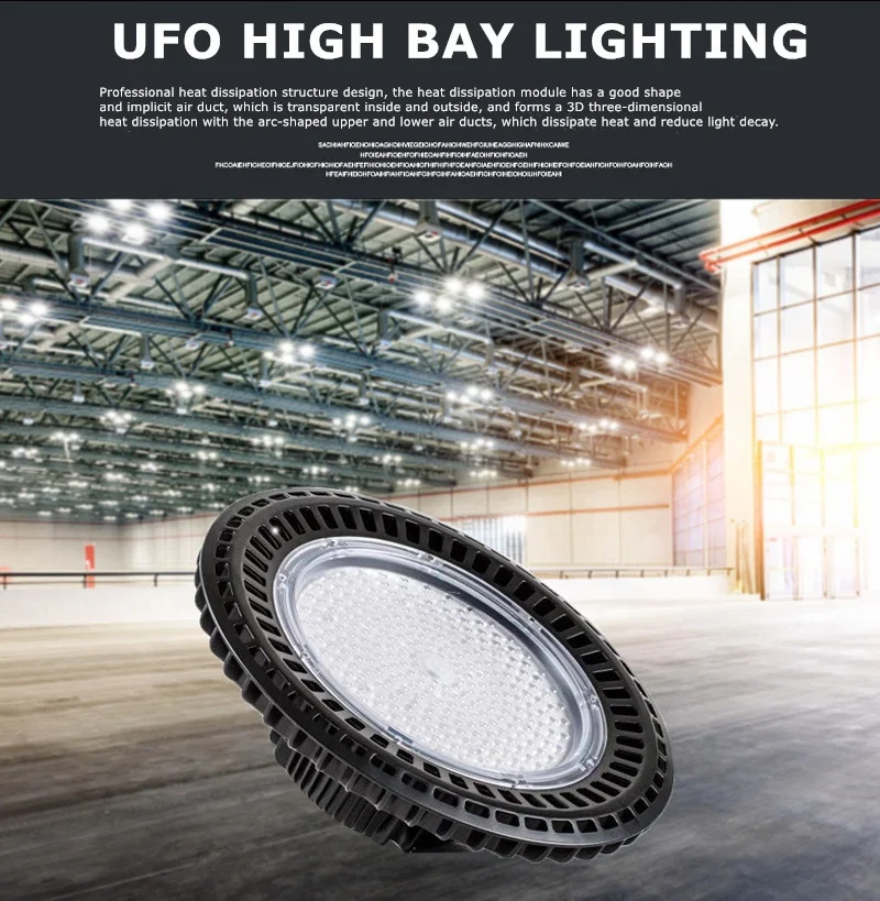  Водонепроницаемый светильник Highbay IP65 наружный 200 Вт светодиодный НЛО High Bay 5 лет гарантии для завода по производству