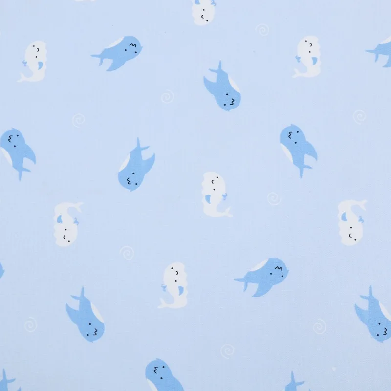 Organic Cotton Cartoon Animal Design Tissue 100% Cotton Knit Fabric Washable Cotton Printed Fabric for Children