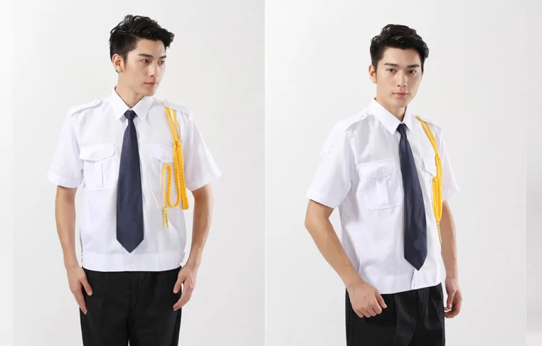 uniforme guardias de seguridad  white shirt security guard  with shortsleeve  security guard uniform