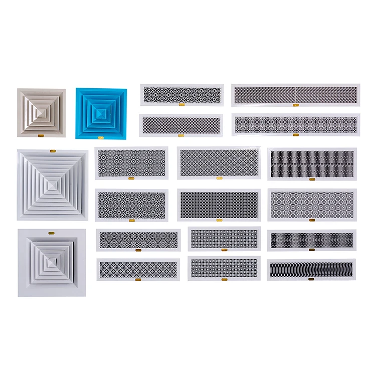 Aluminum alloy plastic round commercial air grille linear slot diffuser
