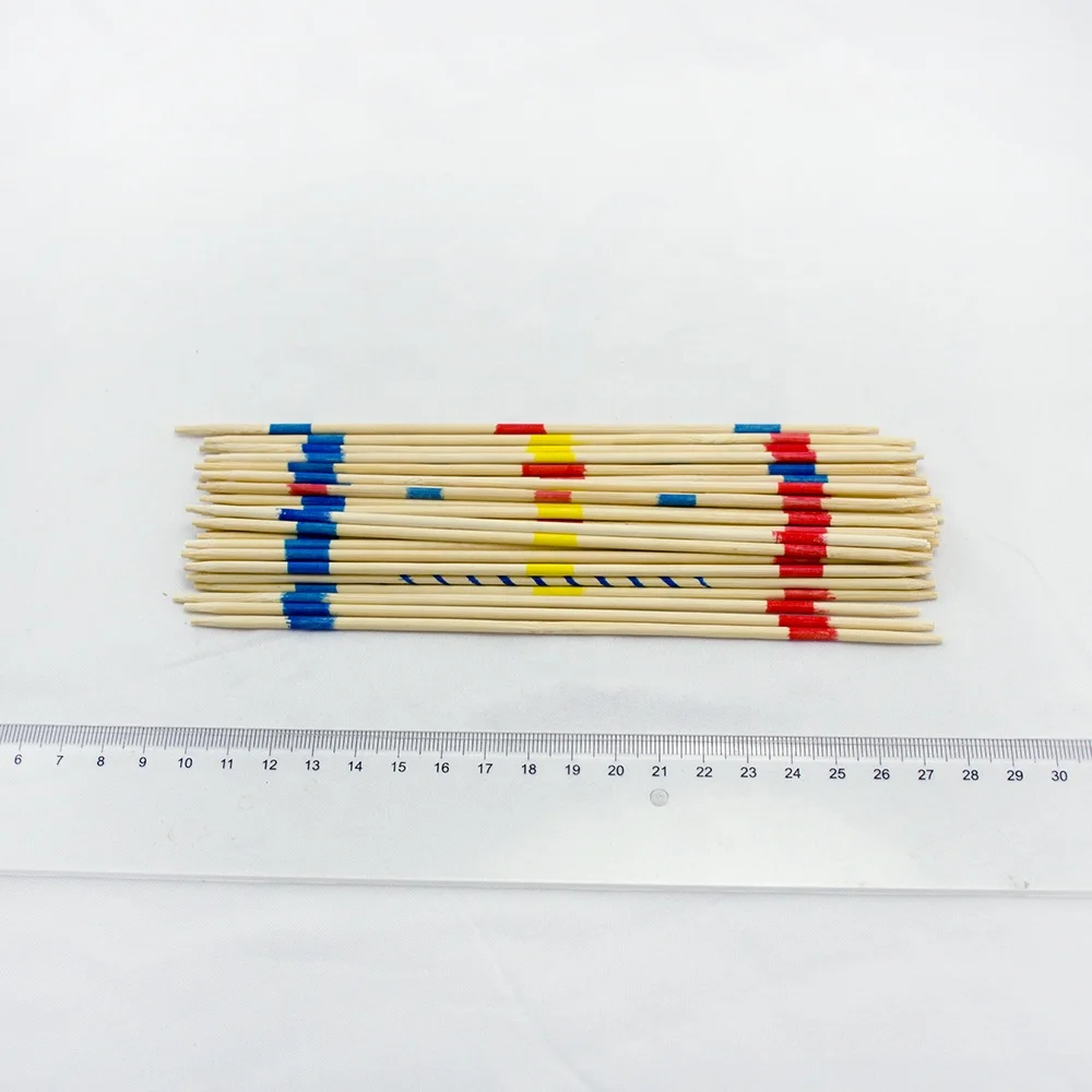 Educational kids toys Wholesale Board Game Customized Indoor Party Games with Wooden Box Bamboo Mikado Set Pick Up Sticks Game