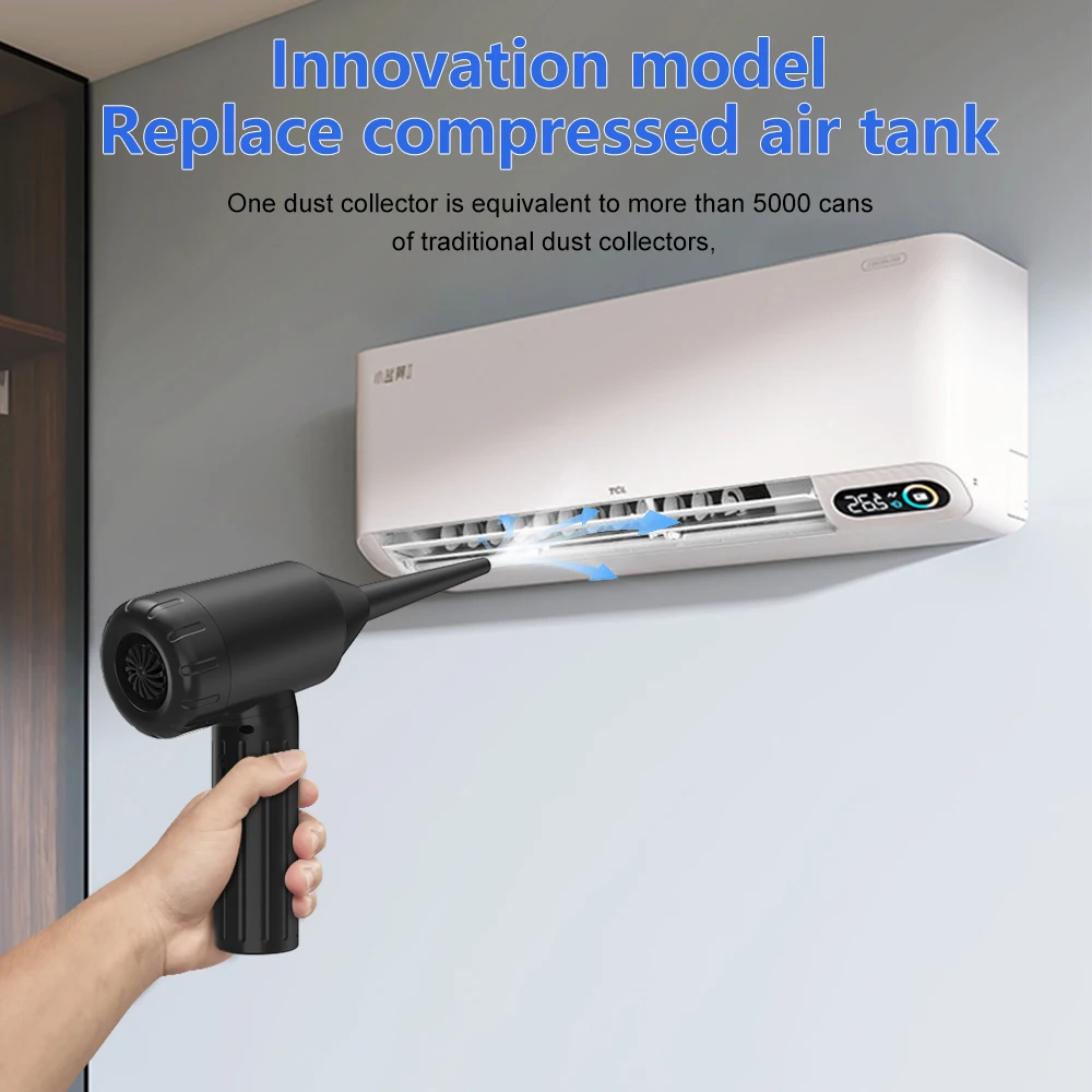 90,000rpm Air Blower Electric Air Duster for Computer Keyboard Electronics Cleaning for Camera Cordless Air Duster Compressed