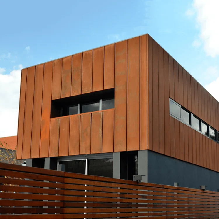 Decor exterior wall cladding Corten metal panel screen